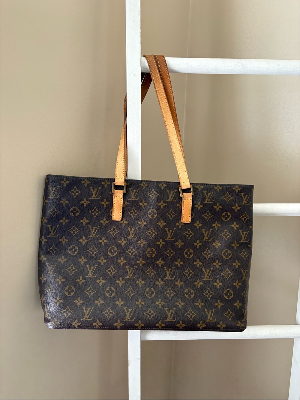 Louis Vuitton Tote Shoulder Bag Luco M51155 Monogram Brown